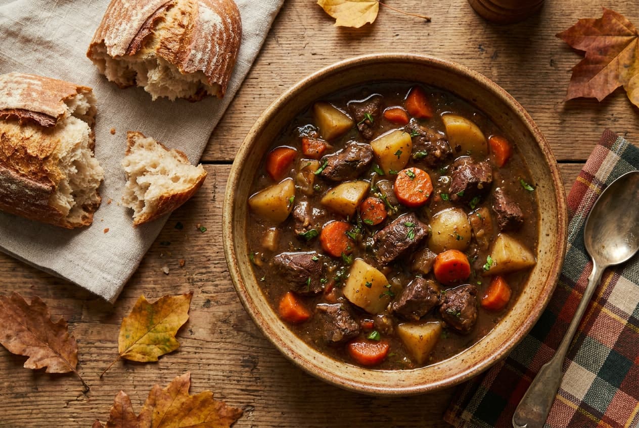 Rustic Venison Delight: Hearty Deer Stew with Potatoes Recipe